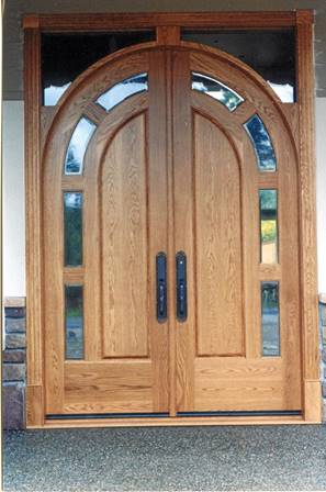 Dual Door with arched glasses